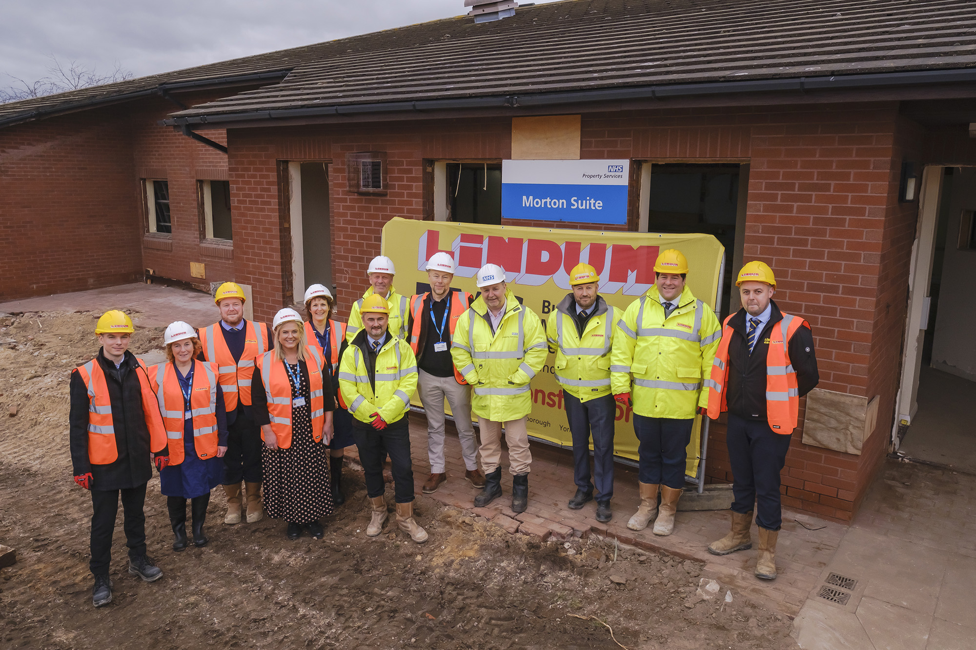 Representatives from LCHS, NHS Property Services and Lindum Group Ltd