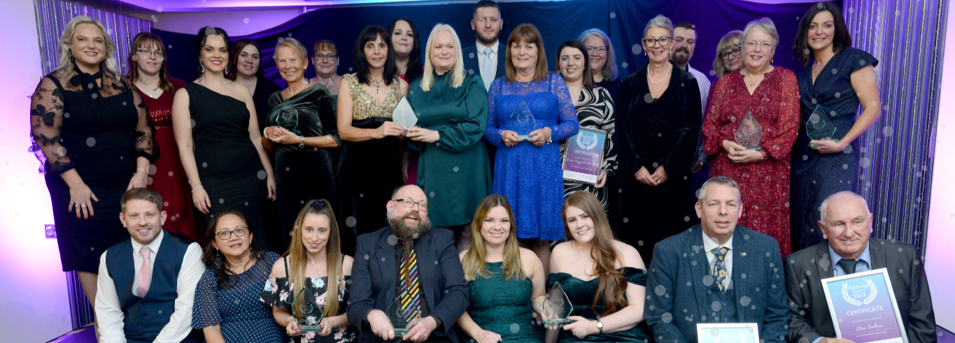 Group picture of the winners at celebrating success 2023