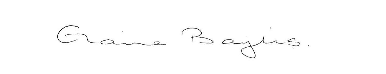 Elaine Baylis signature