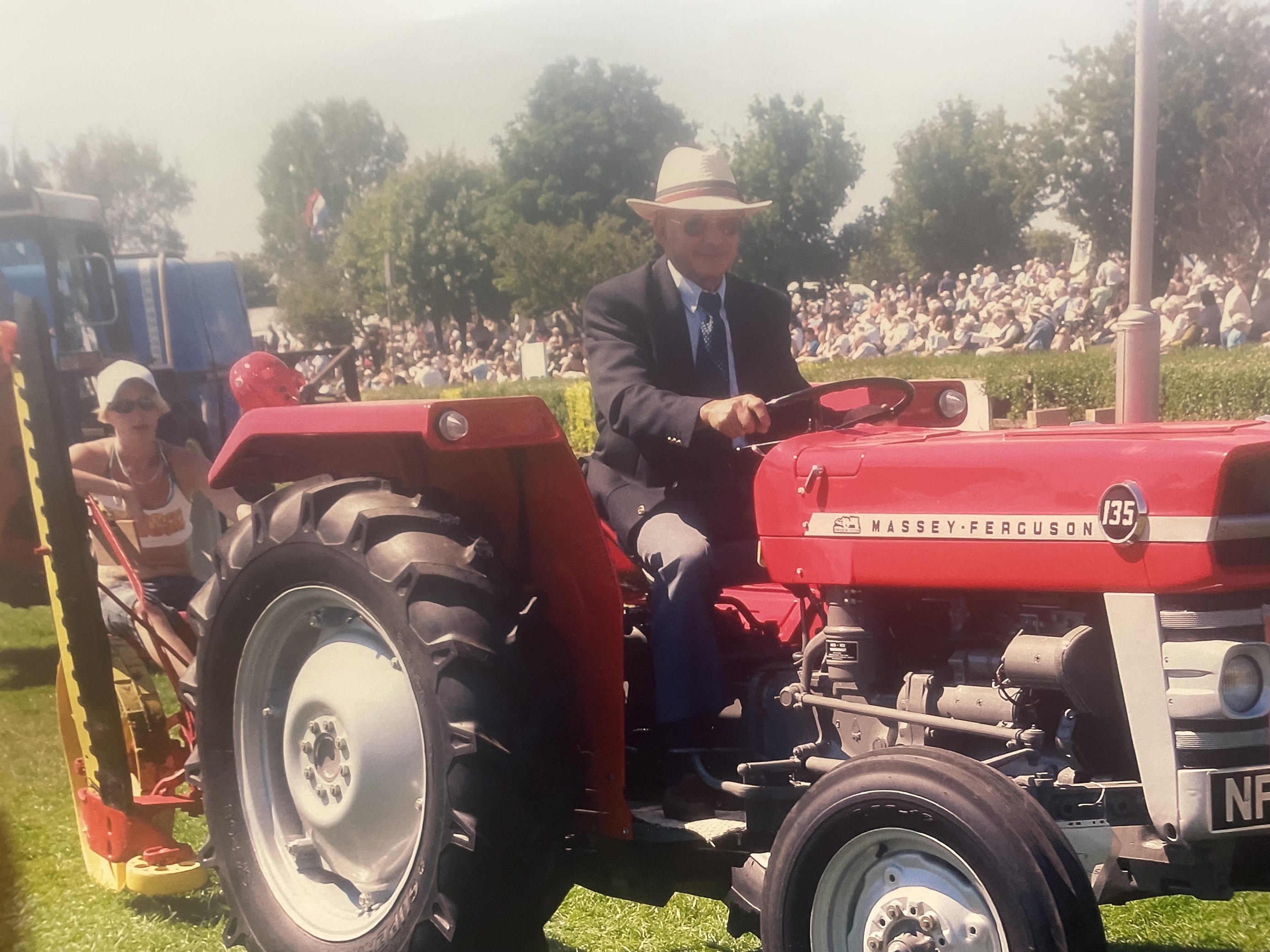 Colin driving his favourite tractor at the Lincolnshire Show Steam Rally.png